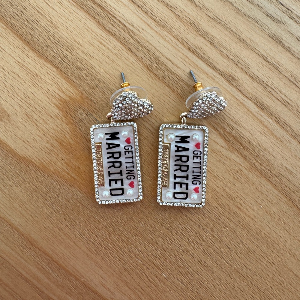 Baublebar Getting Married Earrings - Bride to Be Earrings